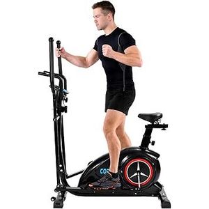 Standard Vélo elliptique jusqu'à 120 kg - vélos d'exercice avec 8 Niveaux de résistance et siège réglable