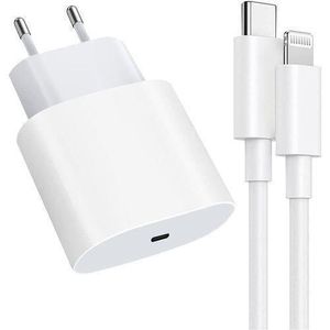 Chargeur Rapide - Compatible IPhone - Blanc