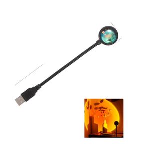 ShebSheb Lampe d'ambiance USB avec lumière de coucher de soleil, projecteur rotatif d'intérieur, petite lampe créative pour éclairage d'ambiance et décoration de pièce