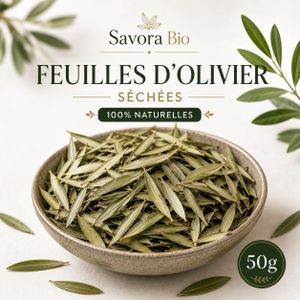 Feuilles d’Olivier Séchées 50g – Infusion Naturelle Bien-être - Feuille d'olive