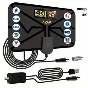 CAPro Amplified Indoor Digital TV Antenna With 3m Cable For TV Signal Reception