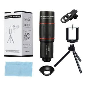 Ensemble de télescope monoculaire, télescope mobile 18x, télescope monoculaire zoom HD
