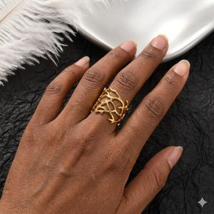 Bague Branche Entrelacée Ajustable 