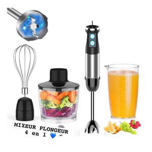 ensemble de mixeur plongeant multifonction 4 en 1