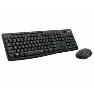 Logitech MK295 Silent Wireless Combo – Clavier et Souris Sans Fil QWERTY Anglais (US) avec Technologie SilentTouch 2,4 GHz