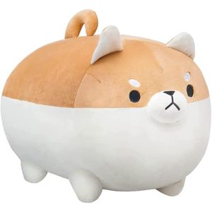 TodyJeyHo Jouet en peluche chien Shiba Inu, oreiller doux en peluche Anime, peluches Shiba Inu, coussin en peluche, poupée chien, cadeaux en peluche pour fille garçon (40CM)
