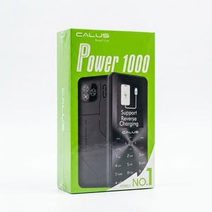 CALUS  Power 1000 - Téléphone Portable Double SIM - Super Batterie Powerbank (Support Recharge Inversée) - Triple Torche LED - Bleu Nuit