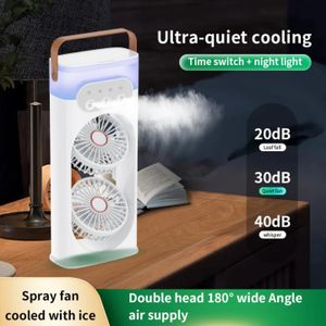 Ventilateur portatif de bureau, Mini-Refroidisseur d'Air à 3 Vitesses, Ventilateur Rafraichissant par Eau pour maison et bureau