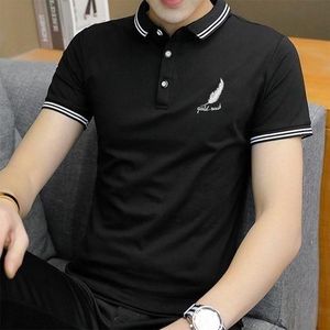 Dou-color T-Shirt Business Polos Homme - Noir.