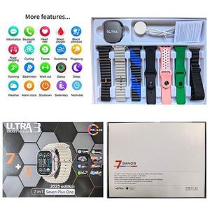 Série 10 Ultra3 7-en-1 bracelet 2.2 "Bluetooth appel plein écran tactile Smartwatch- pour Android et iOS