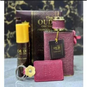Other Coffret Parfum pour Homme - Elite OUD ORCHID - parfum 100ml + Déodorant+ porte clé 50ml + Porte clé offert