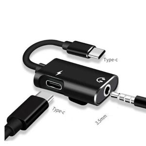 Adaptateur convertisseur de Type C mâle vers prise casque 3.5mm et Type C femelle pour charge