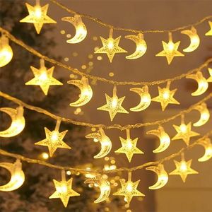 BANNIERE RIDEAU DE LUMIÈRES DÉCORATIVES  POUR EID RAMADAN ET AUTRES... LUMIERES LED DE 5M