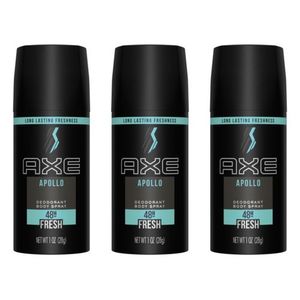 Lot de 3 AXE Déodorant Atomiseur Apollo - 150 ml