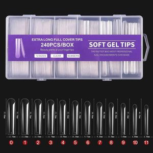 240 Pièces/boîte Ongles De Manucure, Faux Couvre-ongles, Outils De Manucure, Salon De Manucure