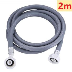 Tuyau D'évacuation Universel de 2 m Pour Lave-Linge, Tuyau D'arrivée D'eau Pour Lave-Vaisselle, Tuyau De Remplissage D'eau Avec Coude à 90°