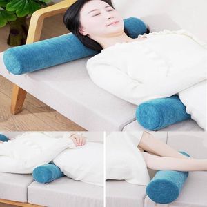Oreiller en mousse à mémoire de forme pour le cou, rouleau cylindrique pour soutien cervical, oreiller orthopédique, oreiller de soutien pour soulagement des douleurs du cou et des épaules