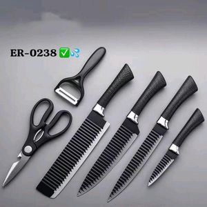 Ensemble de 6 couteaux inoxydables - de haute qualité pour la cuisine