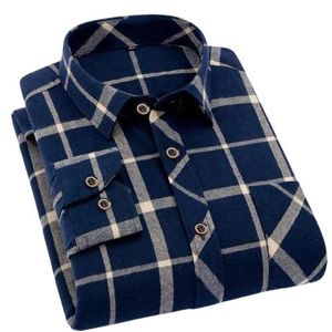 Chemise pour hommes à manches longues 100% en coton
