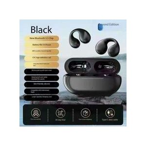 SUNDASELF Nouvelle mise à jour écouteurs Bluetooth sans fil Écouteurs de course Clip d'oreille TWS HiFi Stéréos sportives sans fil réel Casque Conduction osseuse avec Power Bank pour tous les téléphones