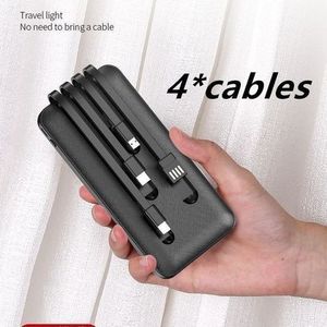 10000mAh Power Banks 4 Câbles Très efficace rapide