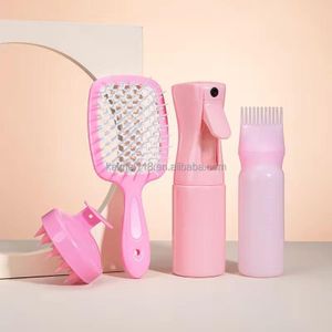 Pack Routine Capillaire Détox & Démêlage – 4 Pièces Sublimatrices couleur rose