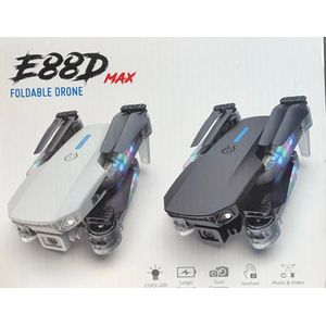 Control Drone pour débutants, adulte, E88 pour enfants, rentrer à la maison, altitude, double caméra Drone 215 g avec 3 batteries