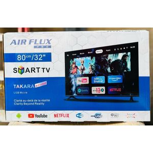 Android AIR FLUX PRO 32" (80 cm) Smart TV Son TAKARA et Lecture USB