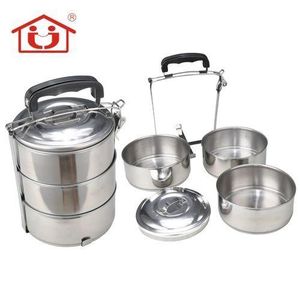 Pureliving 3-Layer Stainless Steel Lunch Box