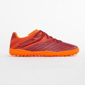 Kipsta CHAUSSURE DE FOOTBALL AGILITY 140 HG SCRATCH BORDEAUX ORANGE