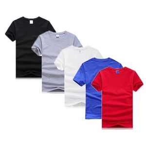 Pack 5 T-Shirts 100% Coton - Noir/Blanc/Gris/Rouge/Bleu