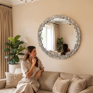 White Label  déco miroir avec cristal