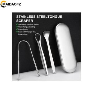 MAIDAOFZ Ensemble De Nettoyage Pour Gratte-langue-argent