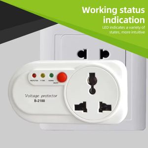 Protecteur de surtension et de tension électronique pour appareil ménager mural avec prise unique 2000W 16A pour réfrigérateur