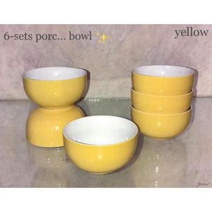 White Label Lot de 6 Bols à soupe en céramique  - Pots allant au four