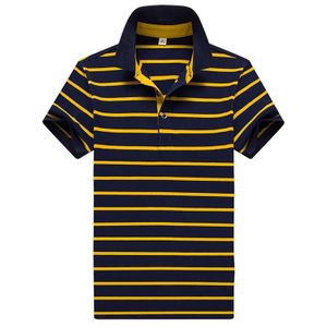 Berrykey T-shirts Vintage à Rayures Manches Courtes pour Hommes Jaune