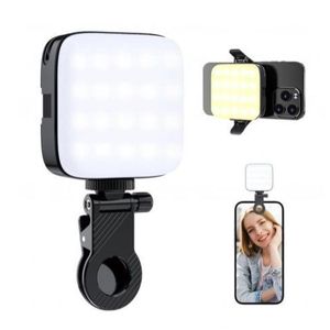 Lampe LED pour Selfie avec Clip, 72 LED Lampe à Selfie Portable, Lampe vidéo LED