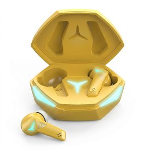 Casque Bluetooth Gaming Sans Fil Jaune - TWS Bluetooth 5.3 - Son HD - Micro Intégré - Compatible Android & iPhone