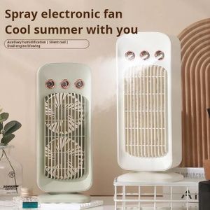 Mini Climatiseur rechargeable Rotatif avec Humidificateur de bureau Purificateur 3 vitesses