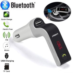 Car G7 CHARGEUR MULTIFONCTION POUR VOITURE : BLUETOOTH, USB, TF, TRANSMETTEUR FM et LECTEUR MP3