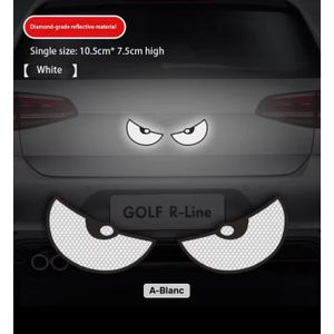 Lot de 2 autocollants réfléchissants mignons anti-collision pour voiture