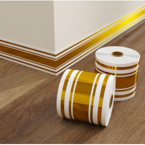 White Label Plinthe en PVC autocollante, flexible et imperméable pour la décoration intérieure