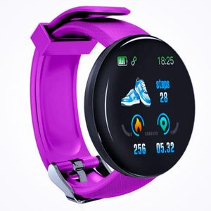 Montre Connectée Sport pour Enfant & Adulte - Écran HD - Cardio, Sommeil, Pas & Notifications - Bracelet Silicone Rose