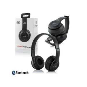 Écouteurs supra-auriculaires bluetooth sans fil techno avec micro basses  profondes mousse à mémoire de forme - DIAYTAR SÉNÉGAL