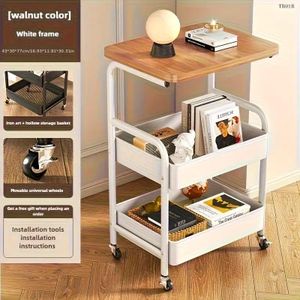 Chariot de rangement multifonctionnel 3 niveaux pour cuisine, chambre à coucher etc EN FER