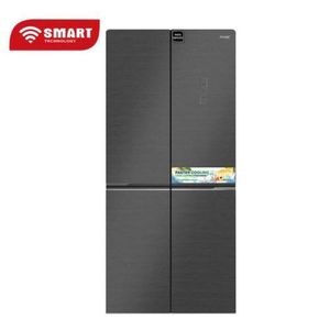 SMART TECHNOLOGY Réfrigérateur side by side- STR-857H - 445L - Gris - Garantie 12 Mois