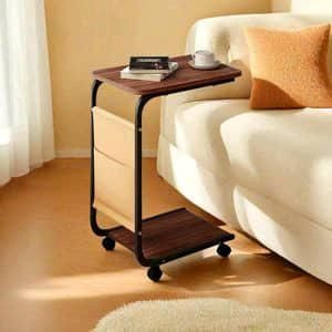 Table basse moderne en forme de rectangle - bois