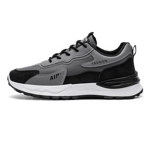 GLARPEBIE Chaussures décontractées pour hommes Baskets de mode pour hommes en rétro classique - Noir