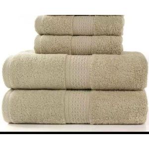 Lot de 4 serviettes couleur vert 