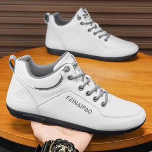 VANHUHU Chaussures Hommes Mocassins Baladeuses Blanc